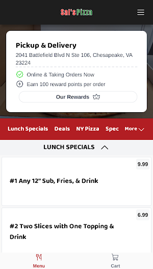 Sal's NY Pizzeria Screenshot 1