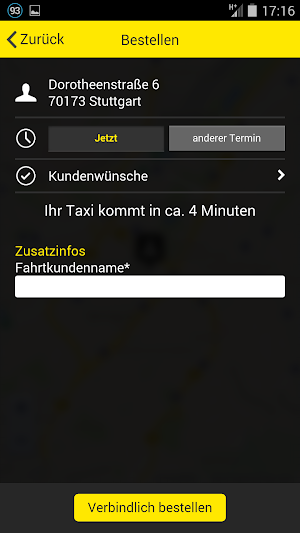 Stuttgart Taxi Screenshot 2