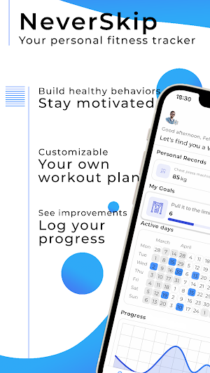 NeverSkip Fitness Screenshot 0