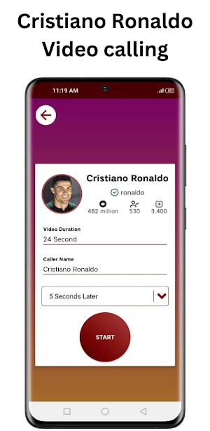cristiano ronaldo video call Screenshot 3