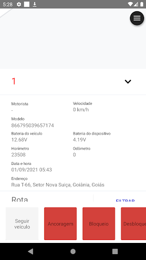 Confiança Rastreamento Screenshot 2