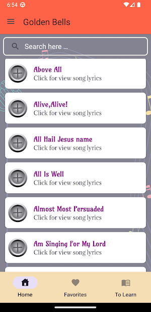 Golden Bells Hymn Songs Screenshot 1