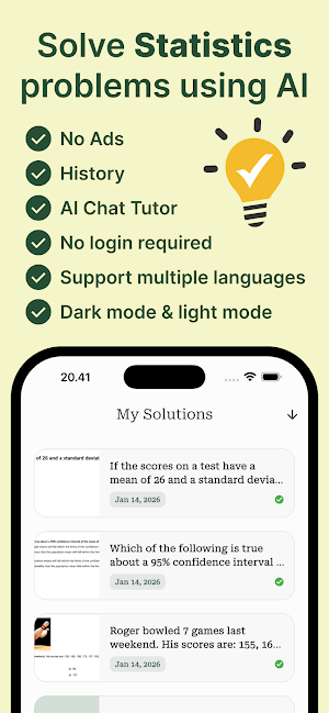 Stats AI: Statistics Solver Screenshot 0