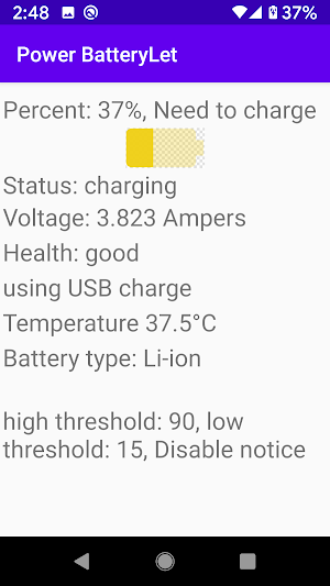 BatteryLet Screenshot 1