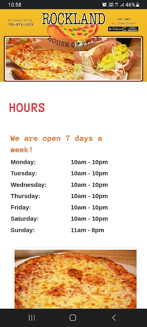 Rockland House of Pizza Screenshot 3