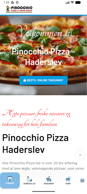 Pinocchio Pizza i Haderslev Screenshot 0