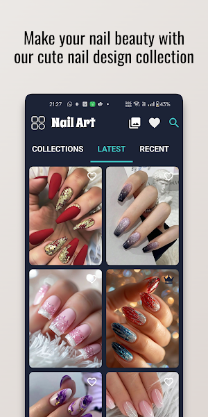 Simple Glitter Nail Art Design Screenshot 2