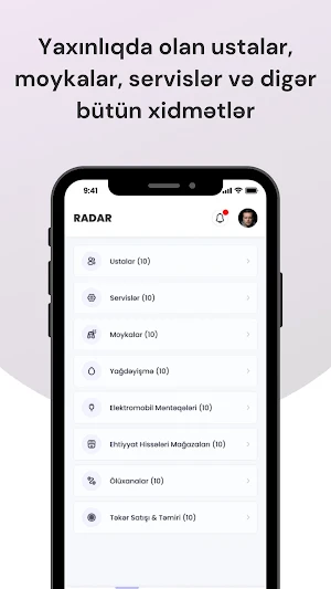 Radar.az - Yol dostunuz Screenshot 1