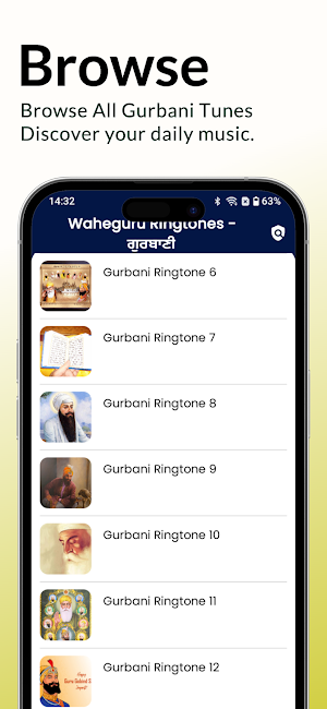Waheguru Ringtones - ਗੁਰਬਾਣੀ Screenshot 3