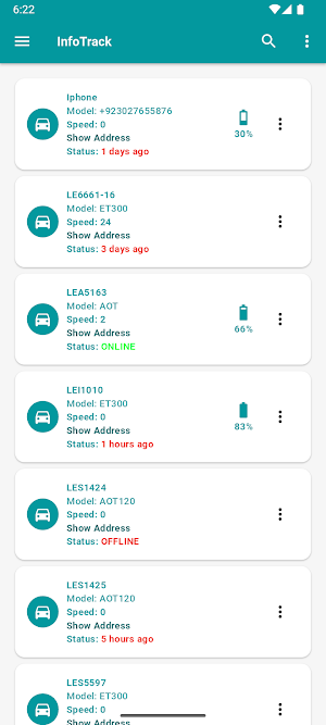 Info Track Screenshot 0