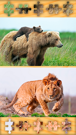 Wild Animals Puzzles Jigsaws Screenshot 1