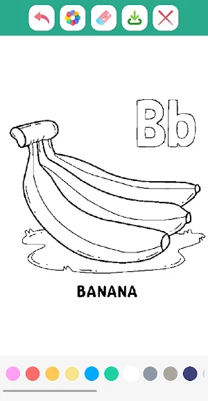 Tropical Fruits Coloring Book Screenshot 1
