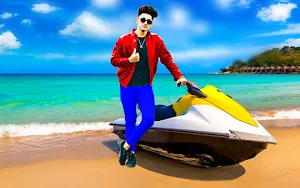 Water bike photo editor boat Screenshot 2
