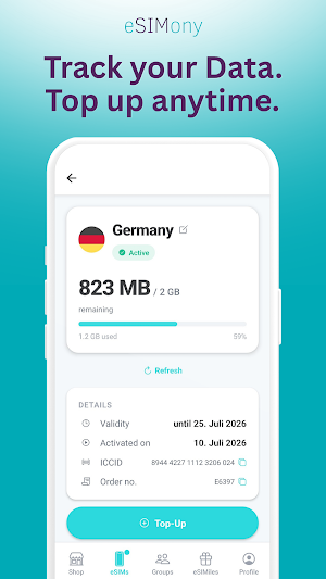 eSIMony: Travel eSIM & Data Screenshot 2