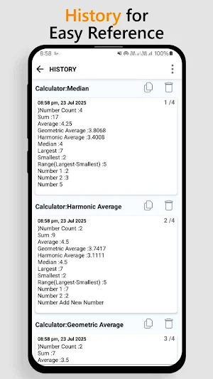 Average & Median Calculator Screenshot 3