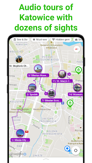Katowice Tour Guide:SmartGuide Screenshot 0