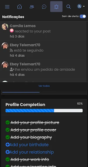 hallbook - Rede Social Screenshot 3