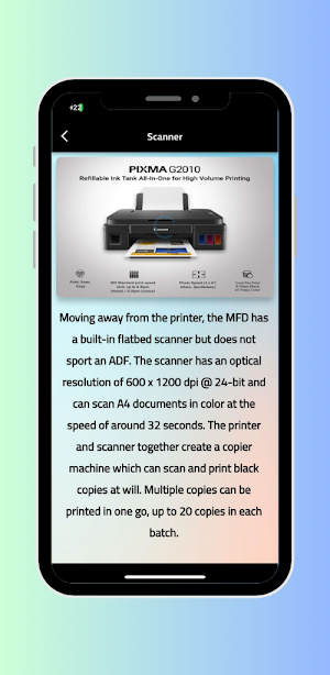 Canon G2010  Printer guide Screenshot 1