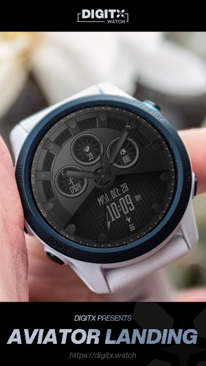 Av Landing Hybrid Watch Face Screenshot 0