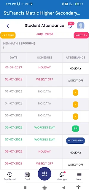 St. Francis School - Saram Screenshot 3