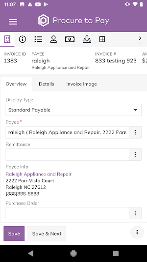 Procure To Pay Screenshot 2