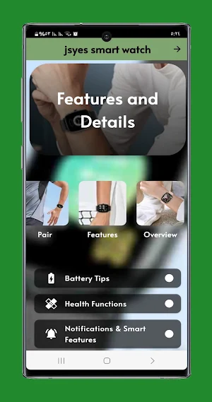 jsyes smart watch guide Screenshot 0