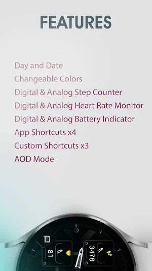 Dream 114 - Analog Watch Face Screenshot 2