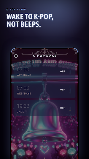 K-PopWake - Kpop Alarm Clock Screenshot 1