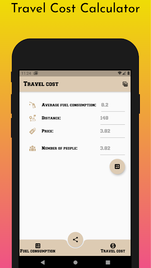 Simple Fuel Calculator Screenshot 2