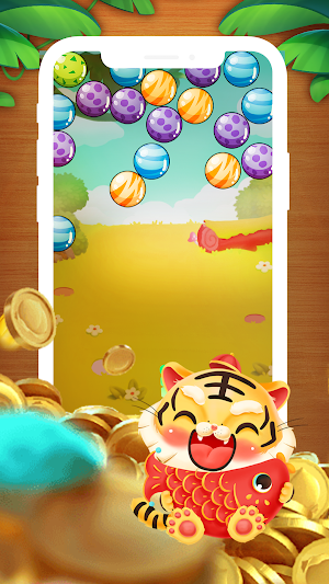 Tigre de moeda de ouro bolha Screenshot 1