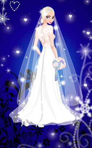 ❄ Icy Wedding ❄ Winter frozen Bride dress up game Screenshot 3