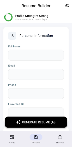 Cv and Resume Builder Screenshot 0