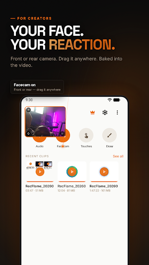 RecFlame: Screen Recorder Screenshot 3