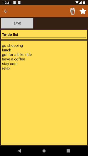 MemoPad Screenshot 2
