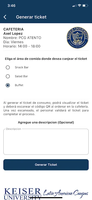 Autoservicio Keiser Screenshot 3