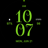 Cute Green Watch Face