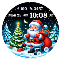 AZ279 Santa Claus Watch Face