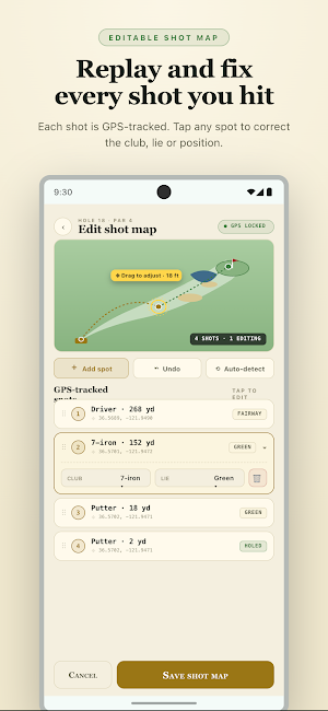 Golfer: GPS Shot & Score Screenshot 1