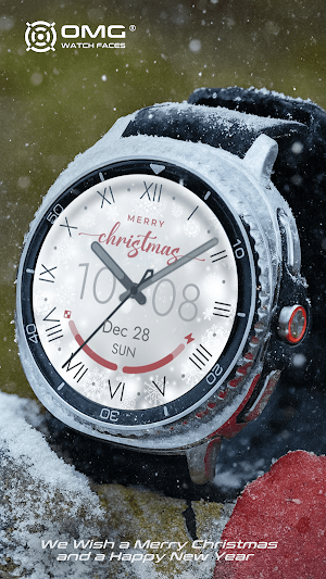 White Christmas - Watch Face Screenshot 1