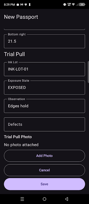 ScreenRun Passport Screenshot 2
