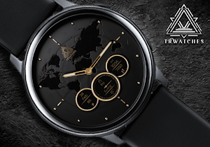 World Map Classic Watch Face Screenshot 2