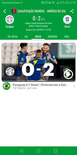 Brazilian soccer team Screenshot 3