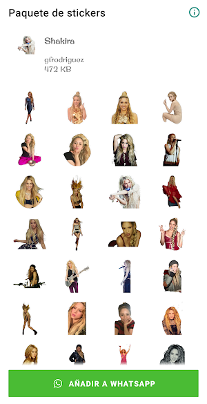 WAStickerApps - Shakira Sticke Screenshot 2