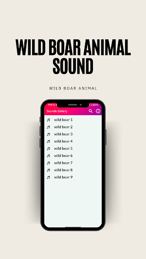wild boar animal sound Screenshot 1