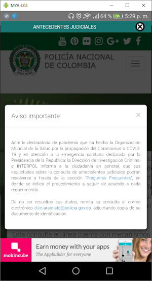 Antecedentes Judiciales Screenshot 1