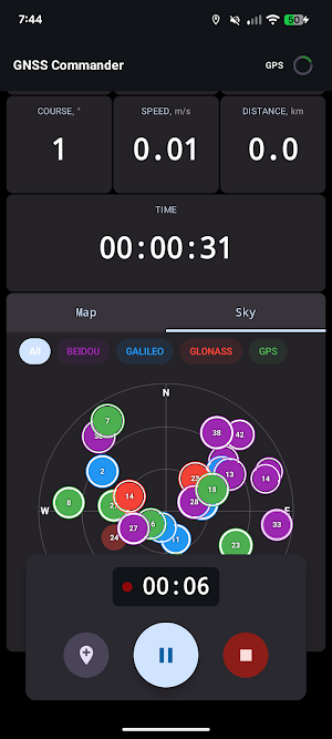 GNSS Commander Screenshot 2