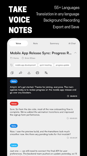 Submind AI Voice Note Recorder Screenshot 1