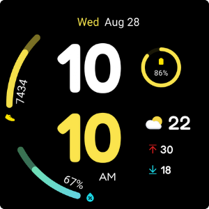 Color Time- For Wear OS 5 Screenshot 1