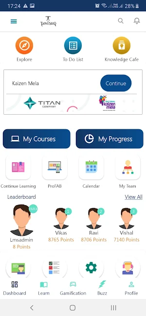 Titan learning system Screenshot 1
