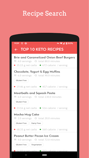 550 Keto Recipes For Beginners Screenshot 1